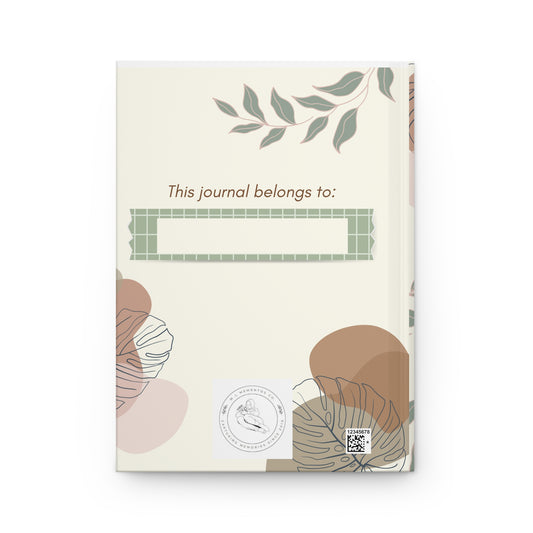 Anxiety Relief Hardcover Journal, Motivational Writing Notebook, Self-Care Journal, Stress Management Gift, Mental Health Awareness