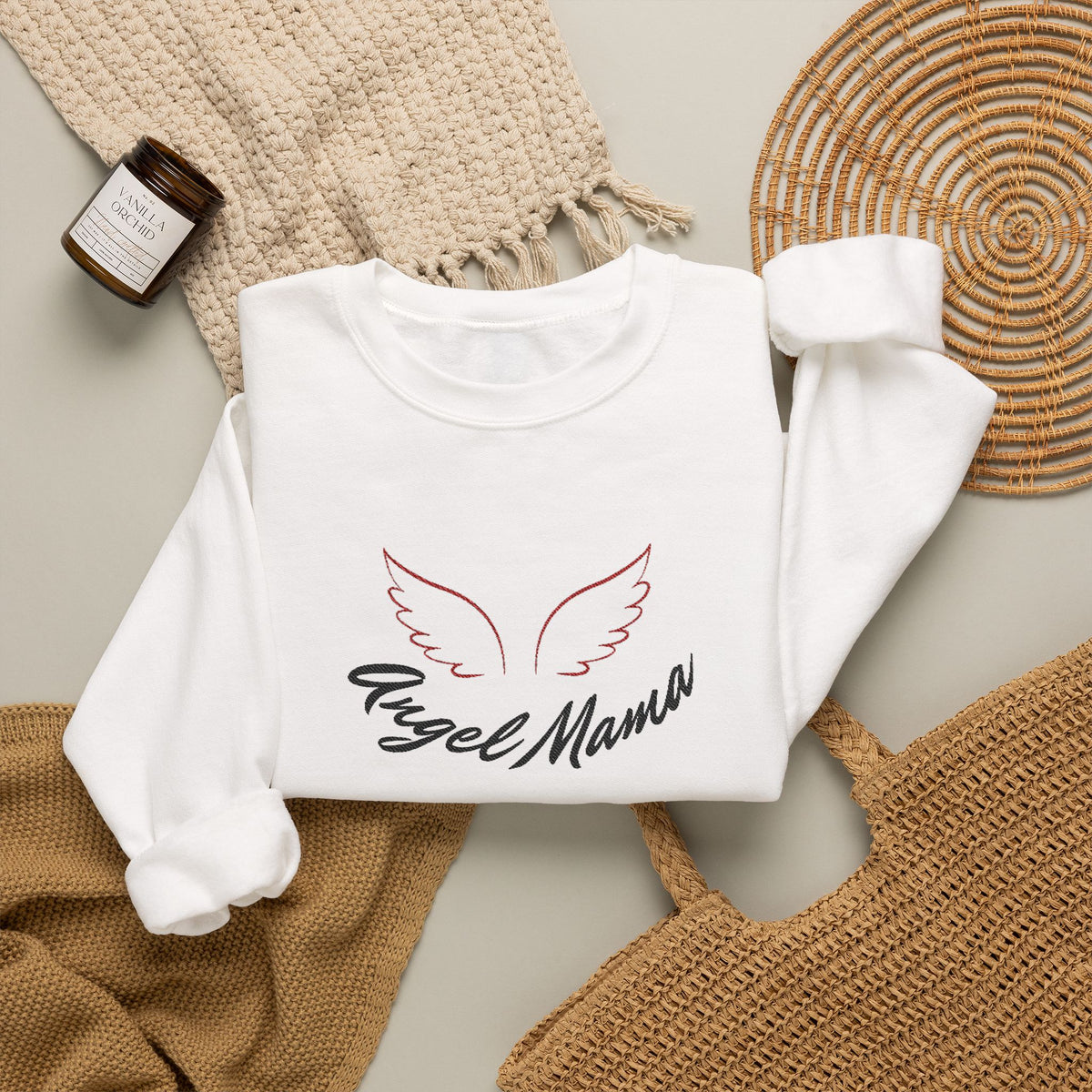 Angel Mama Crewneck Sweatshirt