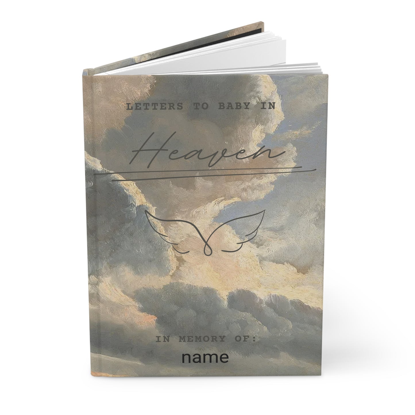 Grief Journal, Letters to My Baby in Heaven Journal, Hardcover Journal Matte, Memory Book, Keepsake Diary, Loss Gift