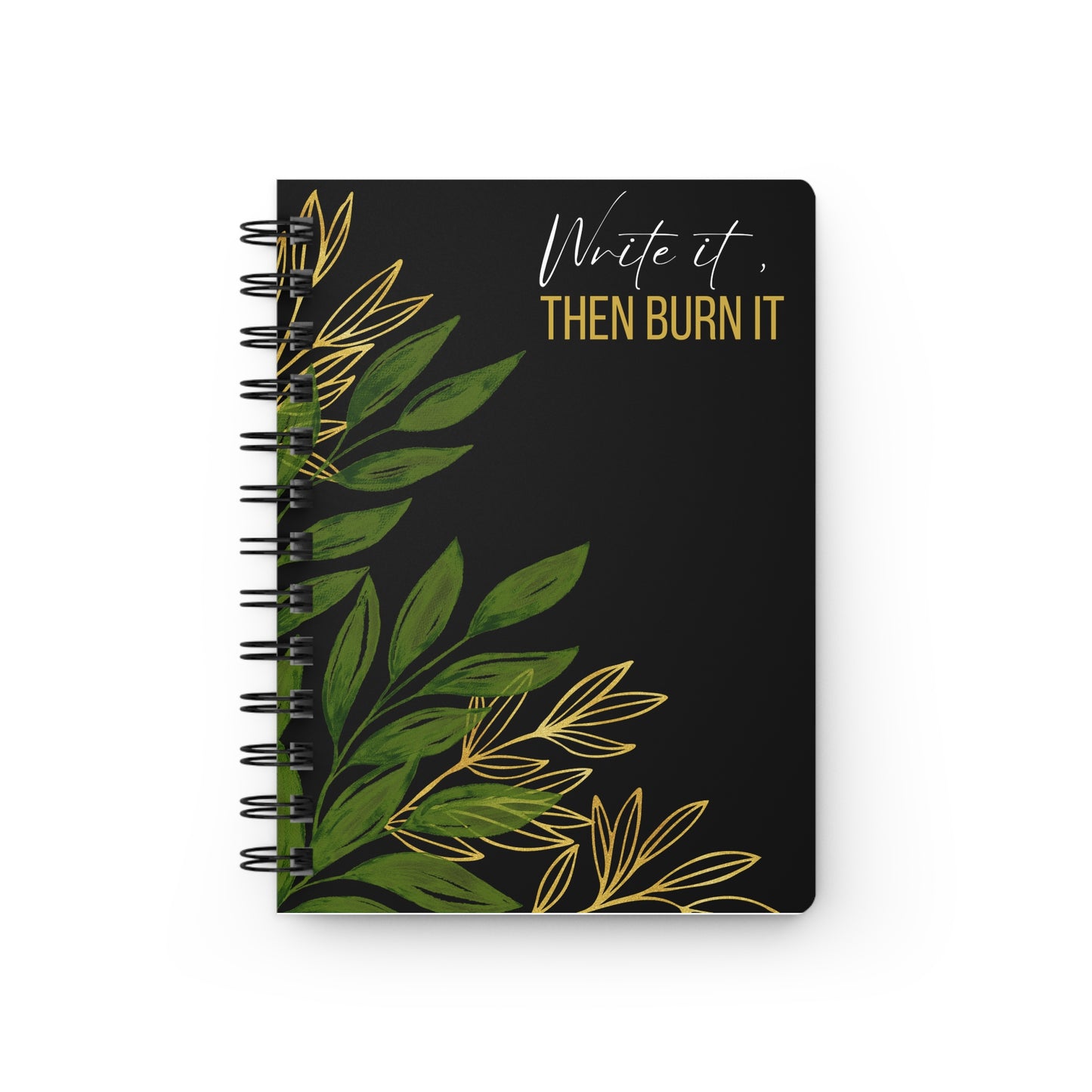 Therapy Journal, Healing Spiral Bound Notebook for Mental Health, Self-Care Diary, Blank Pages, Affirmation Log, Writing Journal, Creative