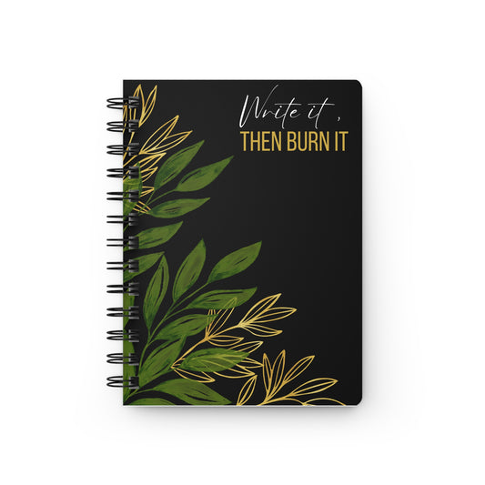 Therapy Journal, Healing Spiral Bound Notebook for Mental Health, Self-Care Diary, Blank Pages, Affirmation Log, Writing Journal, Creative