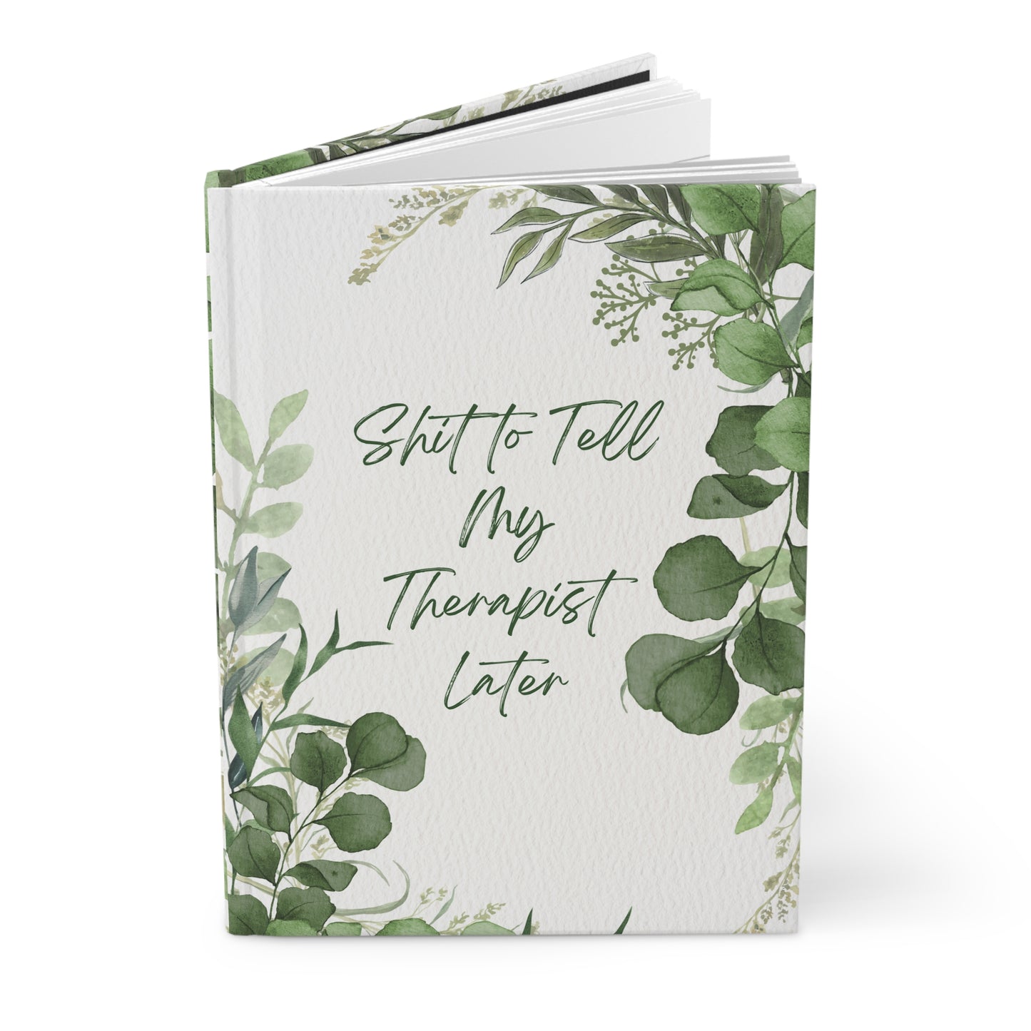 Therapy Journal, Humor Healing Hardcover Diary Notebook, Mental Health Self Care, Funny Therapist Gift, Personal Writing Journal, Matte