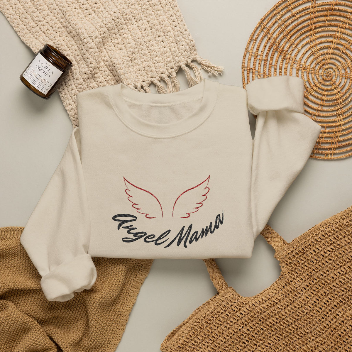Angel Mama Crewneck Sweatshirt