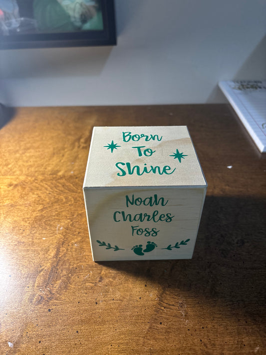 Baby Memorial Cube