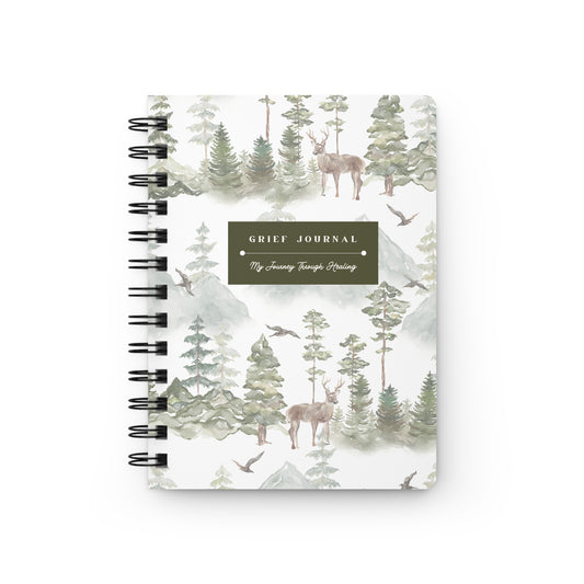 Healing Journey Spiral Bound Journal, Mental Health Diary Notebook, Self-Care Planner, Wellness Gift, Gratitude Journal, Mindfulness