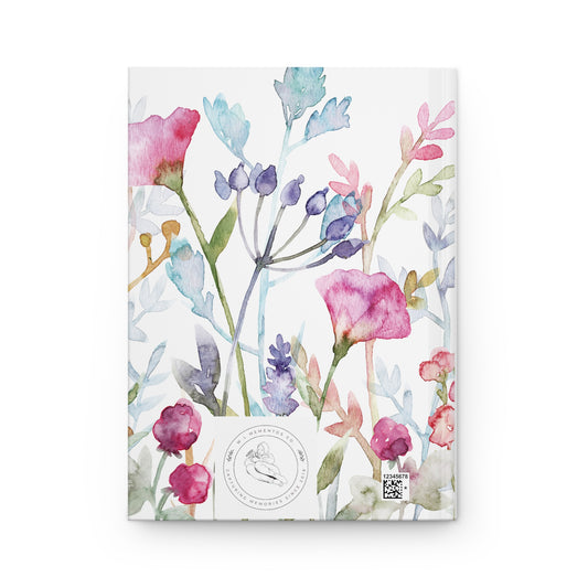 Floral Memory Journal for Grandma, In Loving Memory of Grandma, Grief Journal, Tribute Notebook, Floral Hardcover Journal