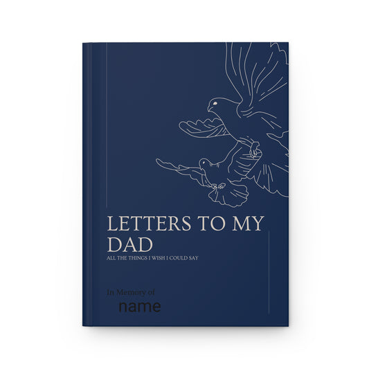 Hardcover Journal Matte, Loss of Father, Memory Book for Grief, Personal Diary Gift, Sympathy Notebook, Remembrance Journal, Bereavement