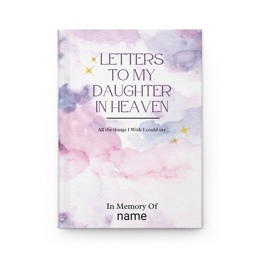 Personalized Memory Journal, Grief Journal, Letters to My Daughter, Remembrance Gift, Heaven Tribute Notebook