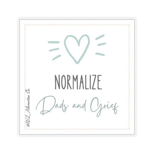 Dad's and Grief Kiss-Cut Stickers, Father's Day Gift, Memory Remembrance, Sympathy Support, Bereavement Decal, Laptop Label